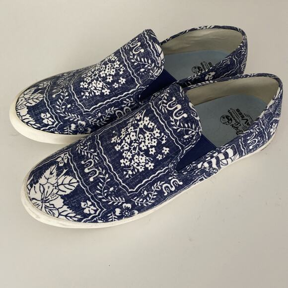 Seavees Slip On Reyn Spooner Baja Blue Navy Lahaina Sailor Kloth Loafer 12 US main image 7